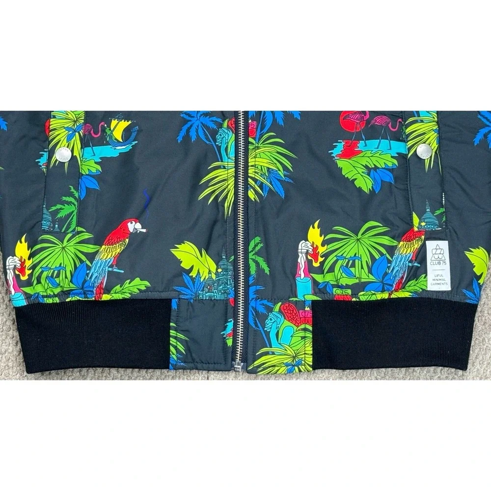 Liful Minimal Garment‎ Club 75 Reversible Rare Parisian Tropic Jacket Size Small